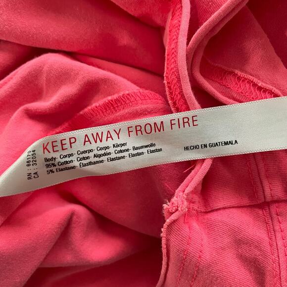 Free People Movement Hot Shot Tee Romper Electric Sunset Coral Size Small - Picture 11 of 12